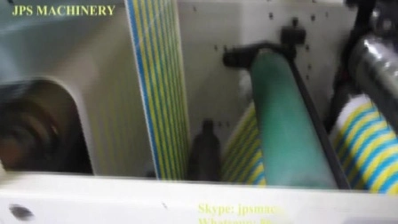 Automatische Etiketten-Flexodruckmaschine mit Laminier-, Rotationsstanz- und Schneidestation/Papierbecher-/Folienaufkleber-Flexodrucker-Schneider